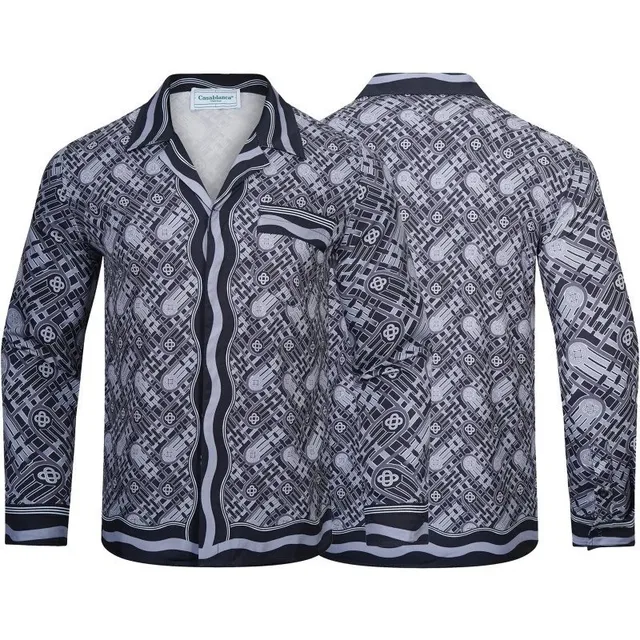 Casablanca Camp Collar Shirt Geometric Print