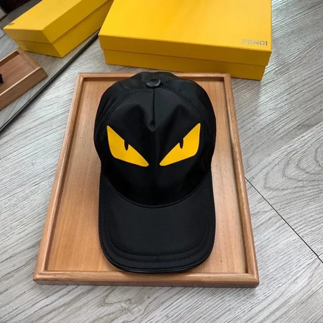 Fendi Monster Eyes Cap Black with Yellow Eyes