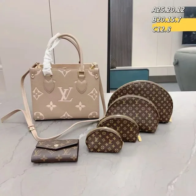 Louis Vuitton OnTheGo Tote and Accessories Set Monogram Empreinte & Reverse Monogram