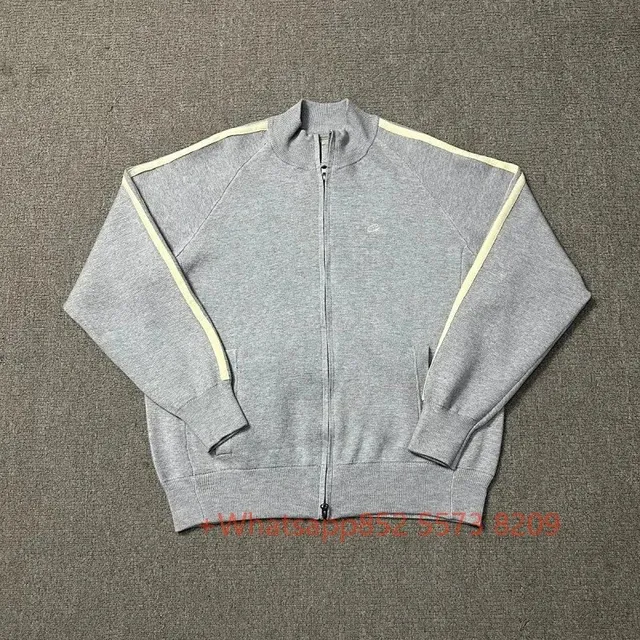 Nike Windrunner Jacket Grey with Beige Stripes