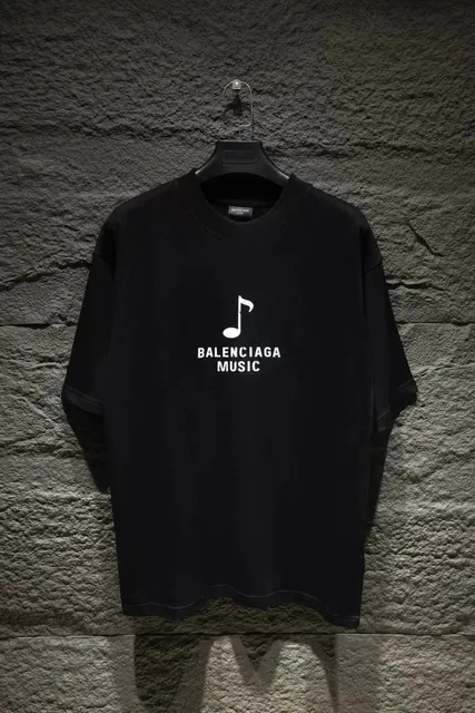 Balenciaga Music T-Shirt White Logo