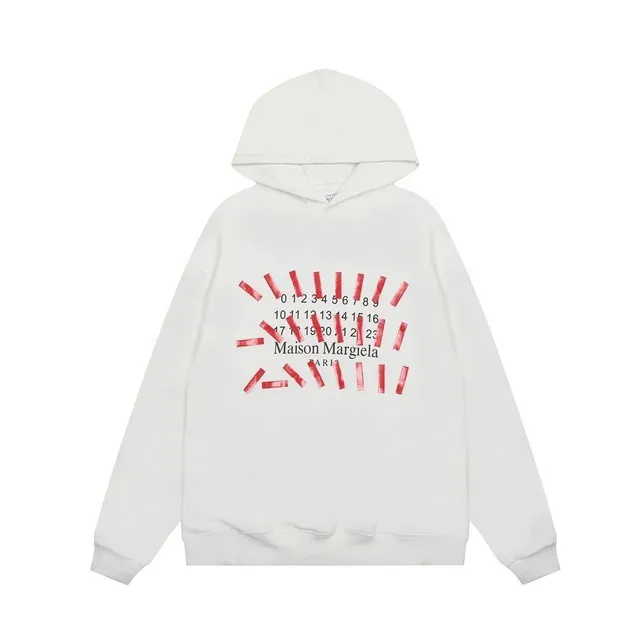 Maison Margiela Hooded Sweatshirt Number Print