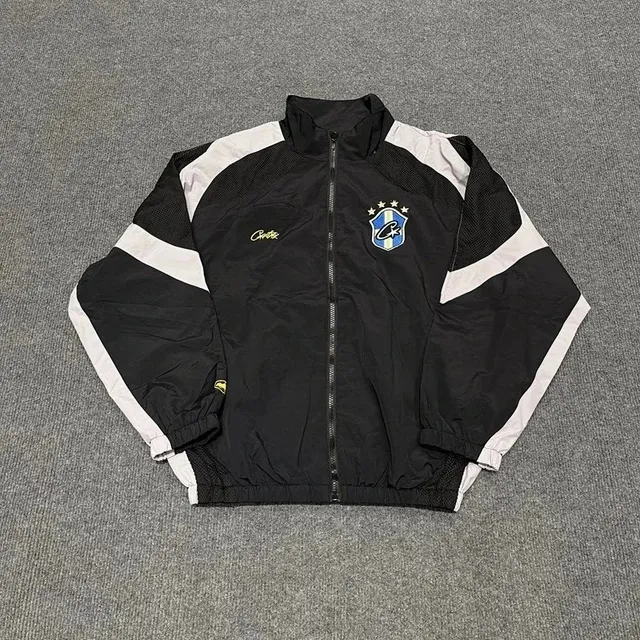 Corteiz Training Jacket Black/White