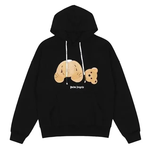 Palm Angels Hoodie Bear Graphic