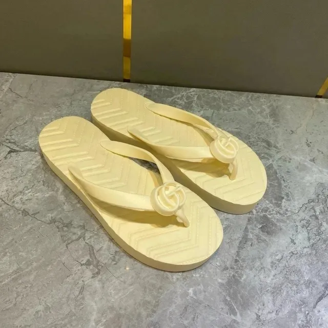 Gucci GG Marmont Flip Flop Chevron Sole