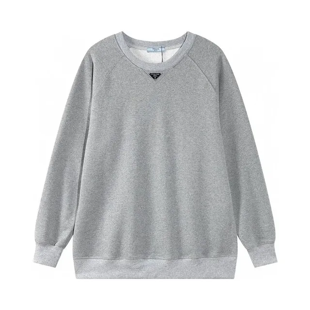Prada Crewneck Sweatshirt Triangular Logo