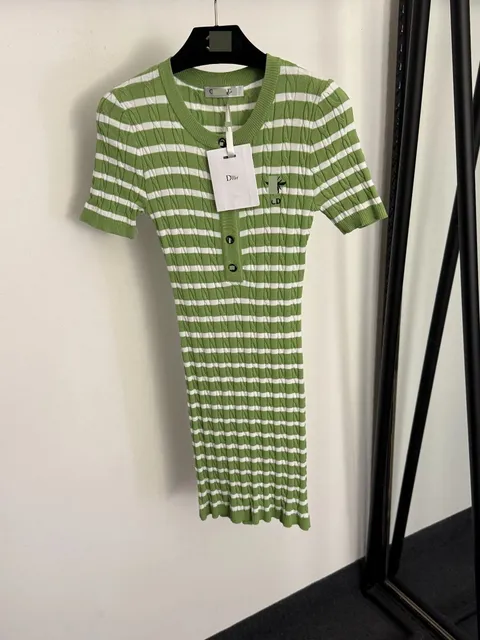 Dior Knit Dress Striped