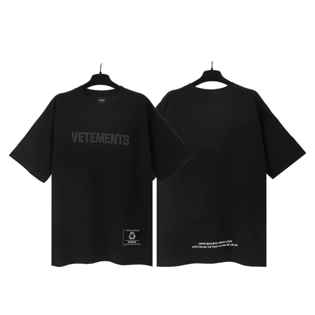 Vetements Logo Tee Black