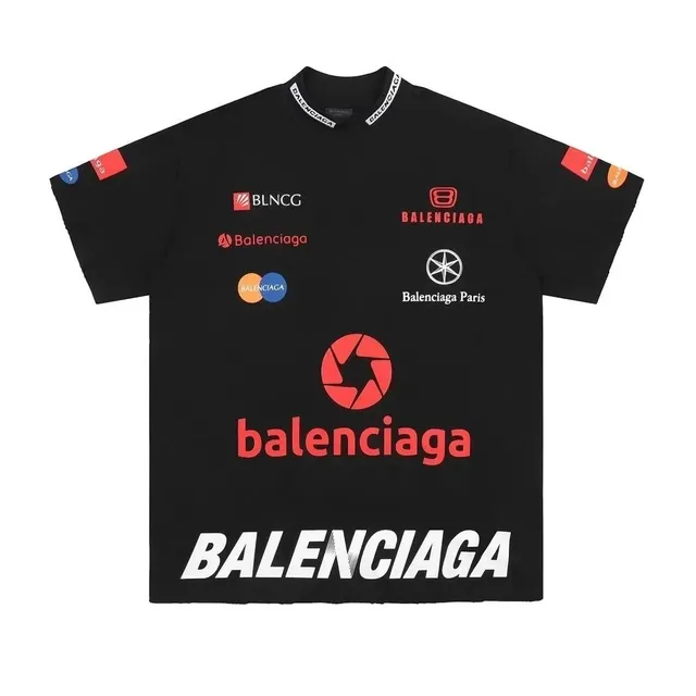 Balenciaga Logo Tee Multi-Logo