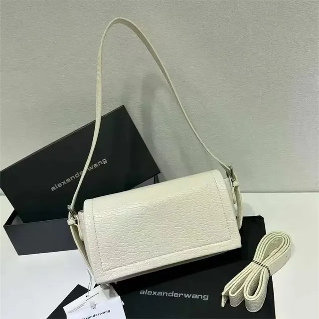 Alexander McQueen Mini Shoulder Bag Crinkled Leather