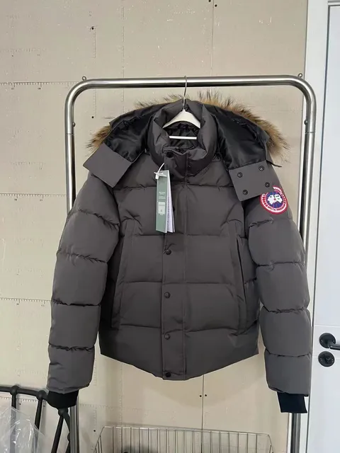 Canada Goose Puffer Jacket with Fur Trim Hood