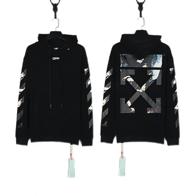 Off-White Hoodie Diagonal Arrow Print