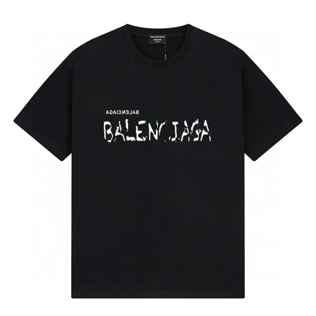Balenciaga Logo T-Shirt Distressed Print