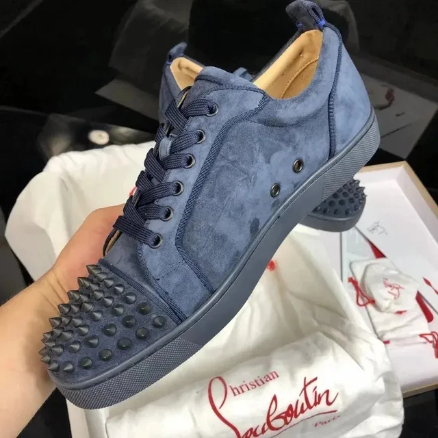 Christian Louboutin Louis Junior Spiked Suede