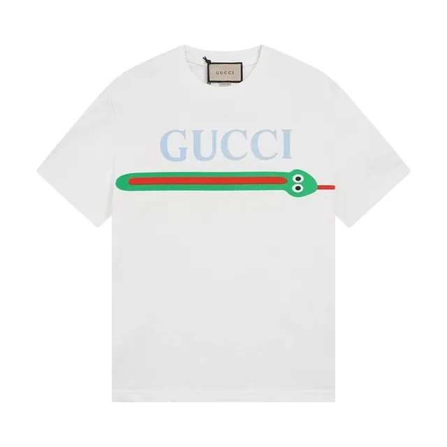 Gucci Graphic T-Shirt Serpenti Logo