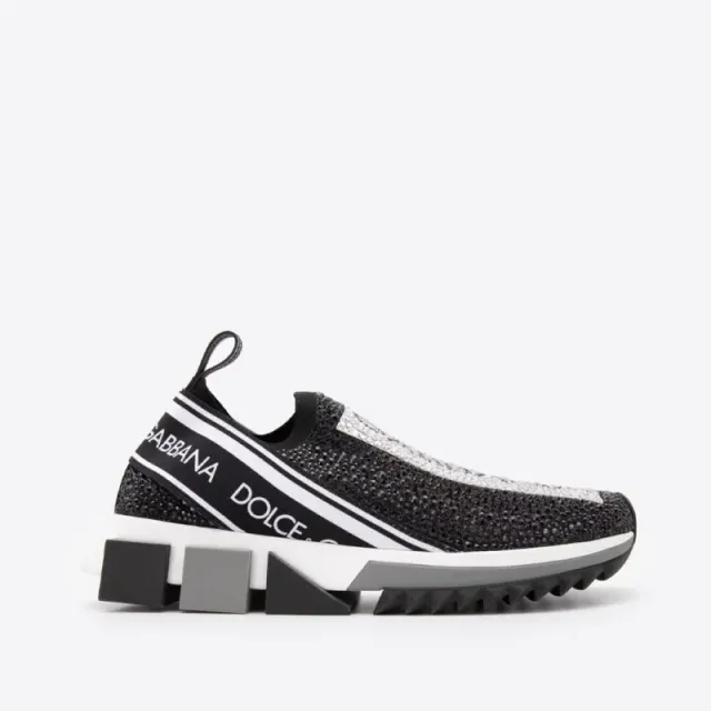 Dolce & Gabbana Sicily Knit Slip-On Crystal-Embellished