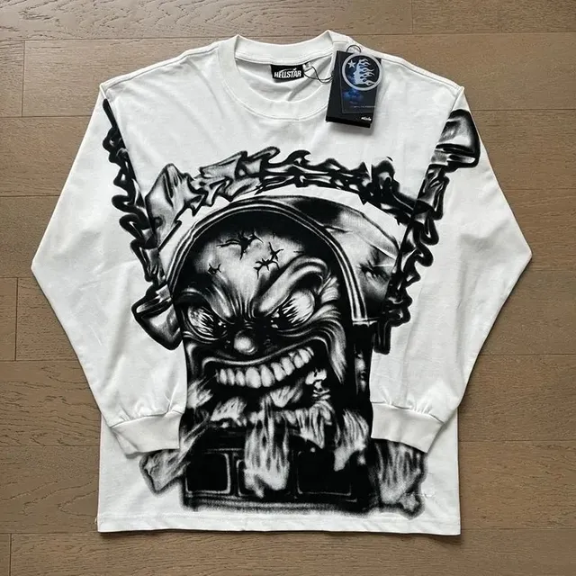 Hellstar Long Sleeve Tee Graffiti Demon Print