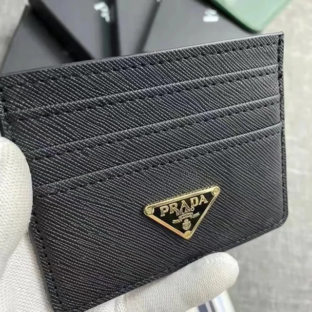 Prada Card Holder Saffiano Leather
