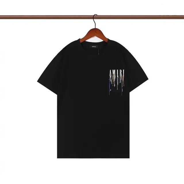 Amiri Graphic Tee Dripping Logo