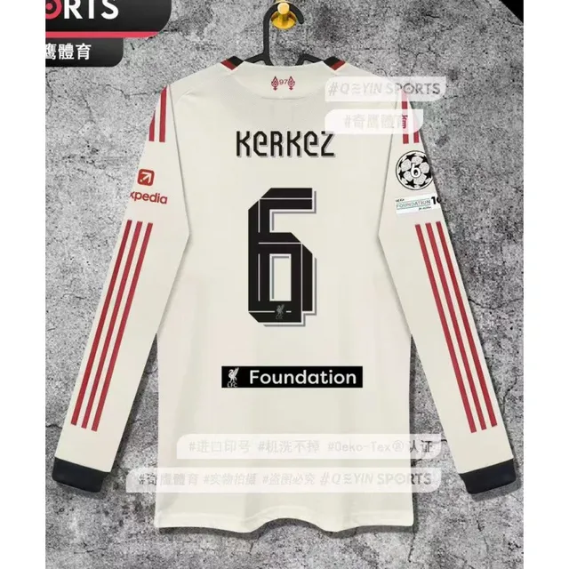 2526 Li Wu P away long sleeved Champions League print No. 6