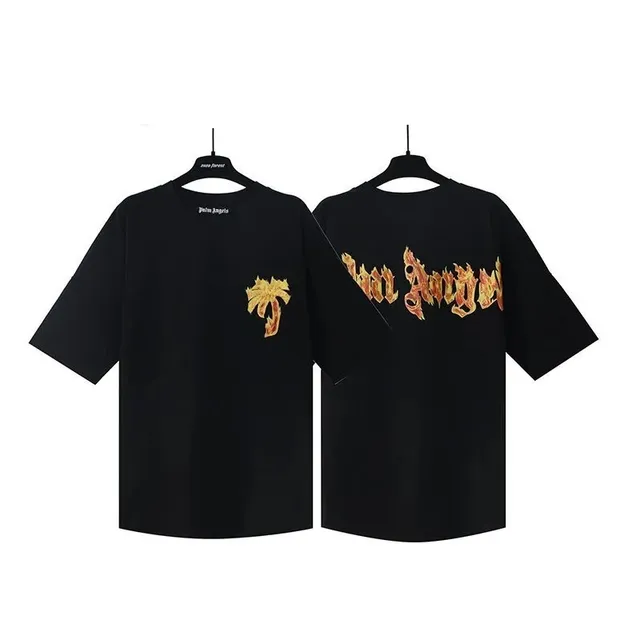 Palm Angels T-Shirt Flame Palm Logo