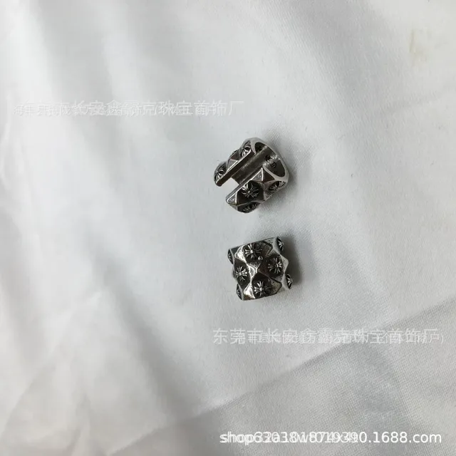 Chrome Hearts Cross Studs Faceted Cross Design
