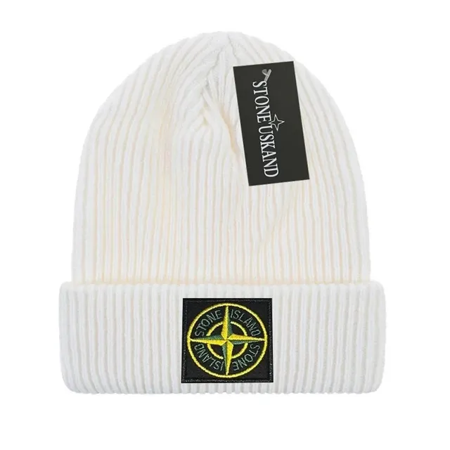 Stone Island Ribbed Beanie Compass Patch