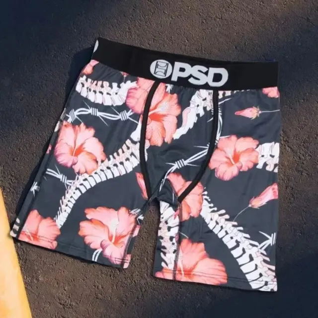 PSD Boxer Briefs Hibiscus Barbed Wire