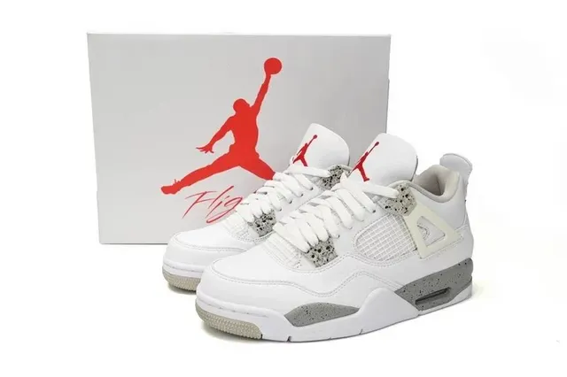 Air Jordan 4 White Cement