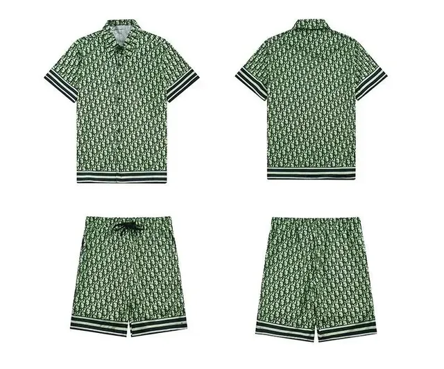 Dior Oblique Print Set Green Monogram