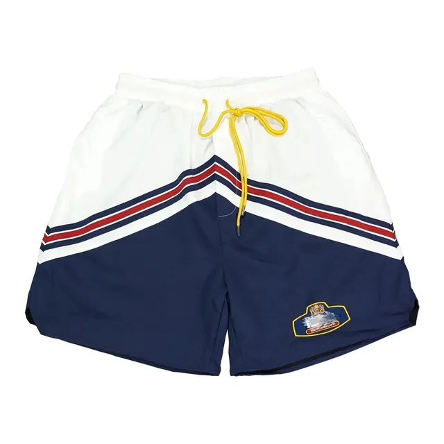 Rhude Track Shorts Navy/White Stripe