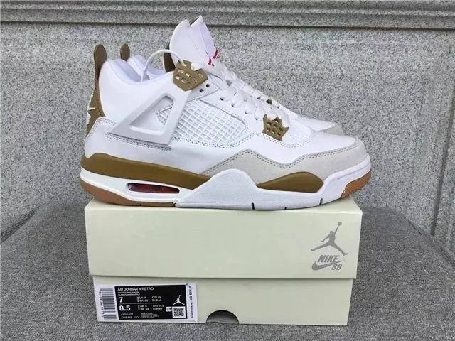 Air Jordan 4 Retro White Wheat