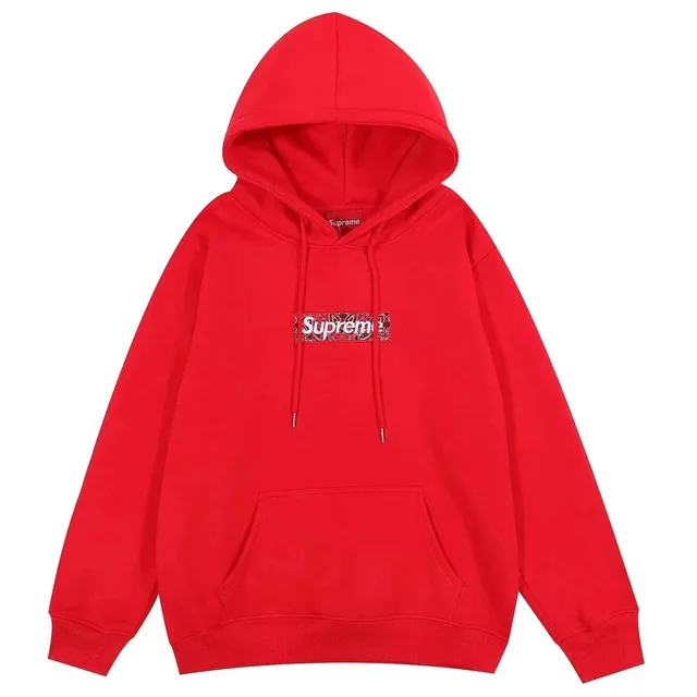 Supreme Box Logo Hooded Sweatshirt Bandana Print