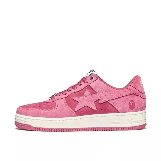 Bape Sta Pink Suede