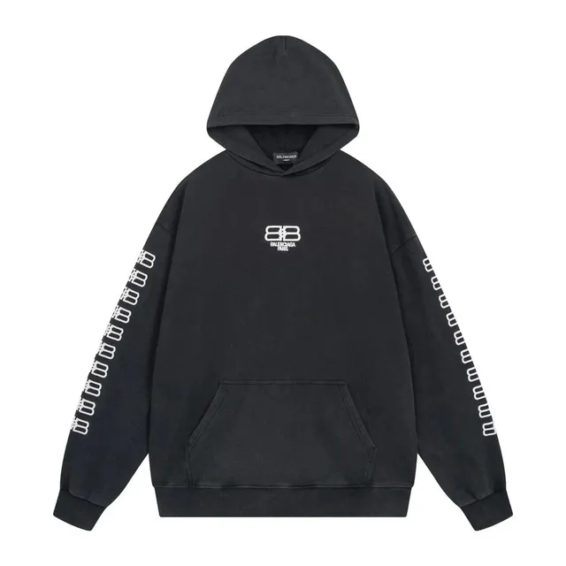 Balenciaga Hoodie Logo Sleeve