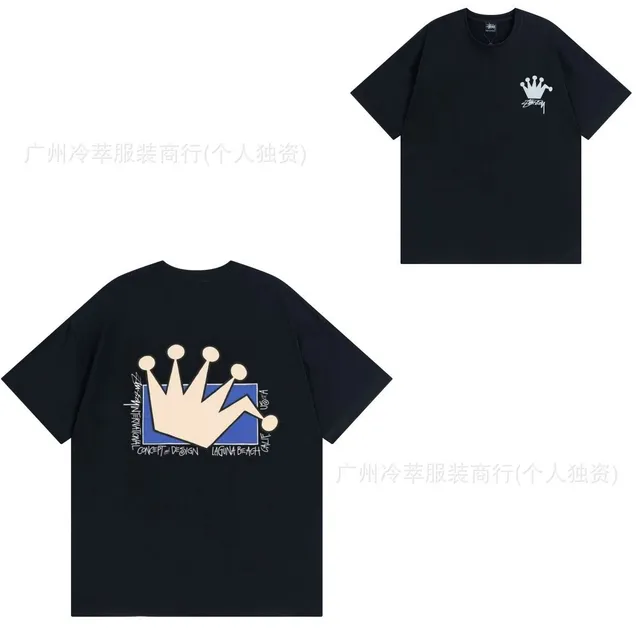 Stüssy Crown Graphic Tee Laguna Beach Print