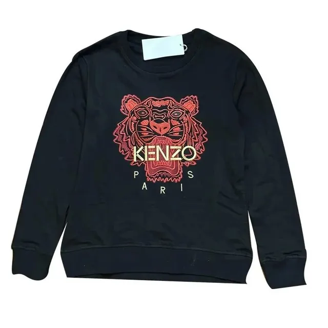 Kenzo Tiger Sweatshirt Embroidered Tiger Logo