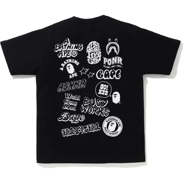 BAPE Graphic Tee Busy Works Collab