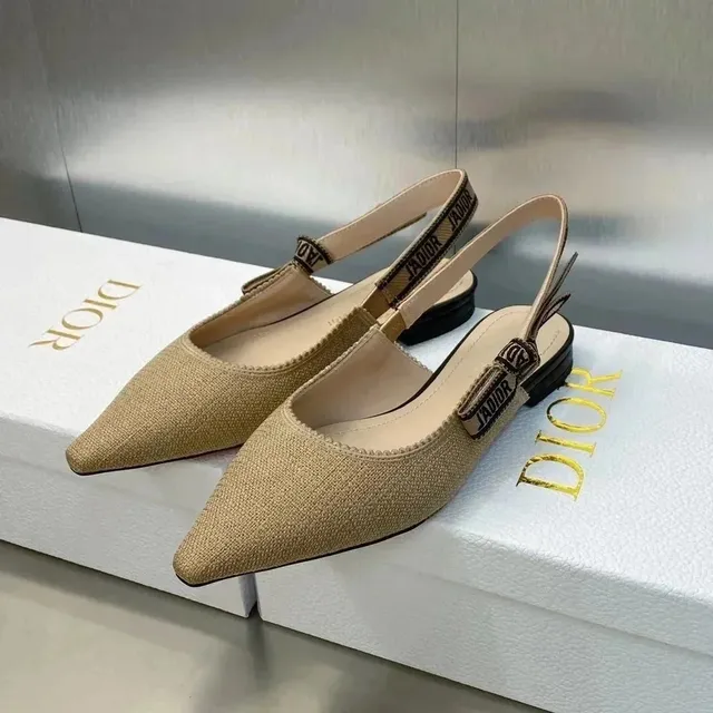 Dior J'Adior Slingback Beige Canvas