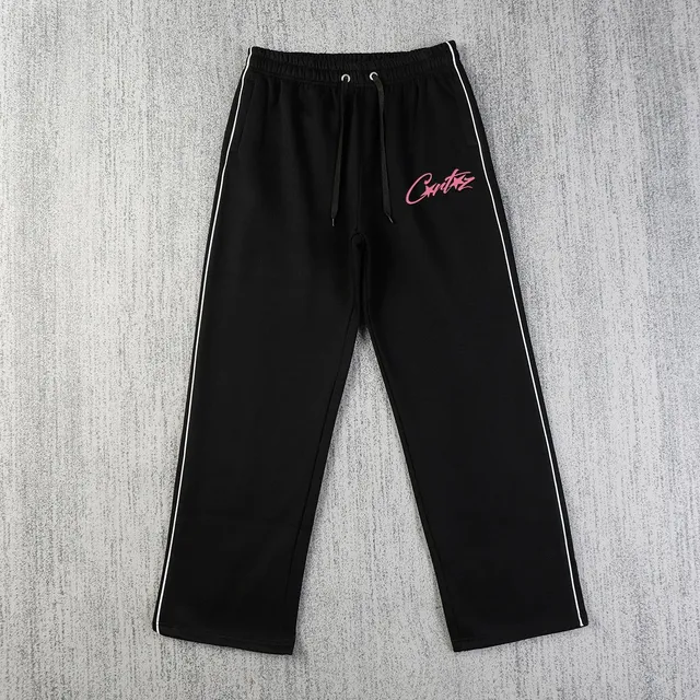 Corteiz Track Pants Pink Logo