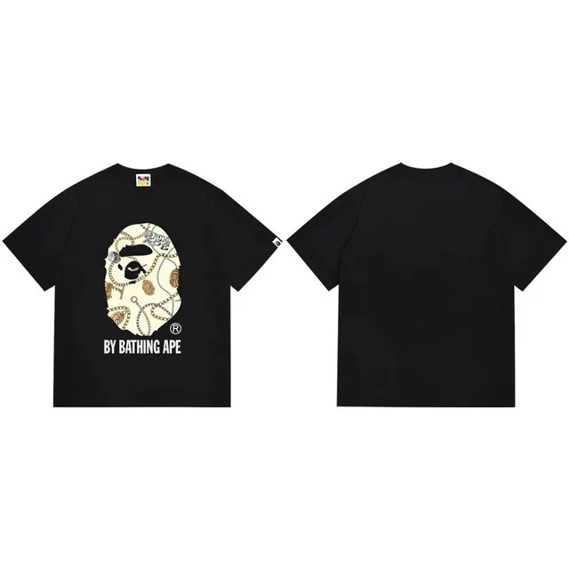 BAPE Graphic Tee Chain Ape Head