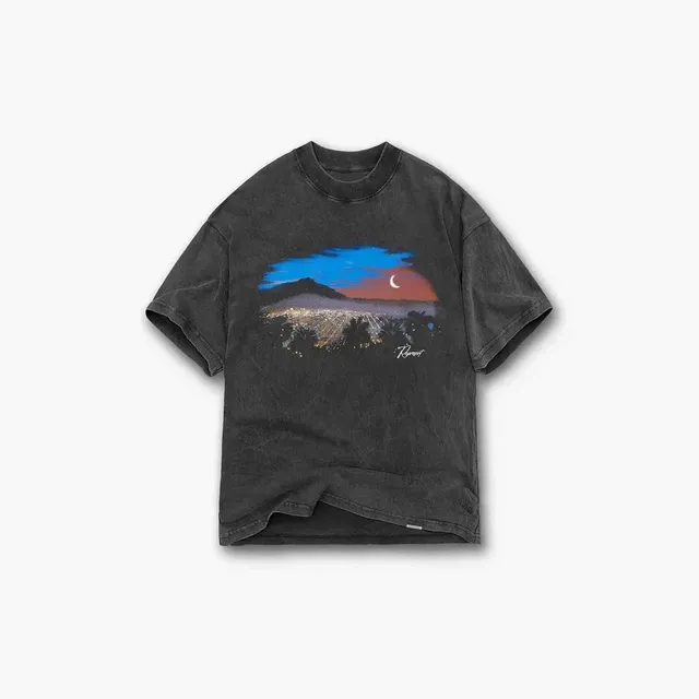 Rhude Graphic Tee Sunset Landscape Print
