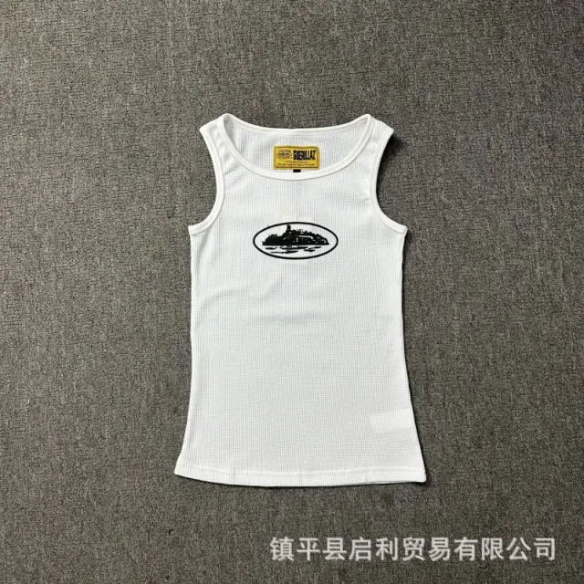 Corteiz Ribbed Tank Top Ghoul Logo