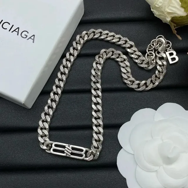 Balenciaga Chain Necklace BB Logo
