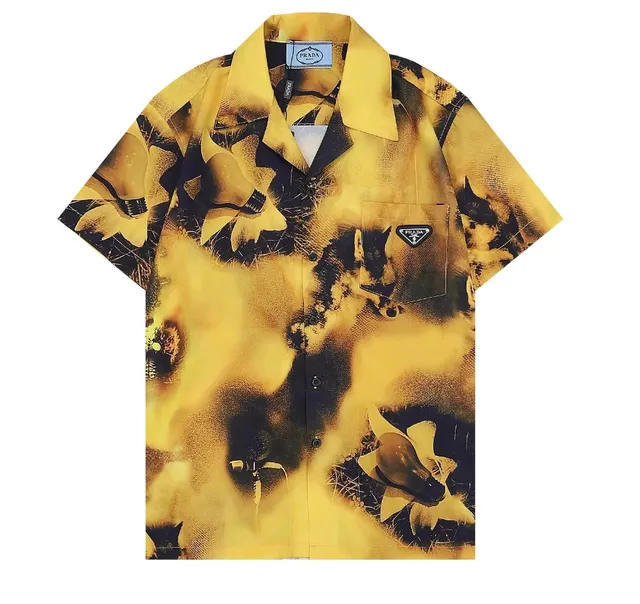 Prada Short-Sleeve Shirt Floral Print