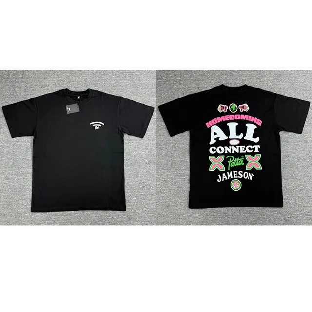 Patta × Jameson t-shirt black tee with 'Patta x Jameson' back graphic