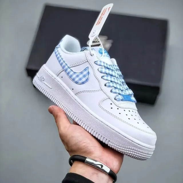 Nike Air Force 1 Low Gingham Blue