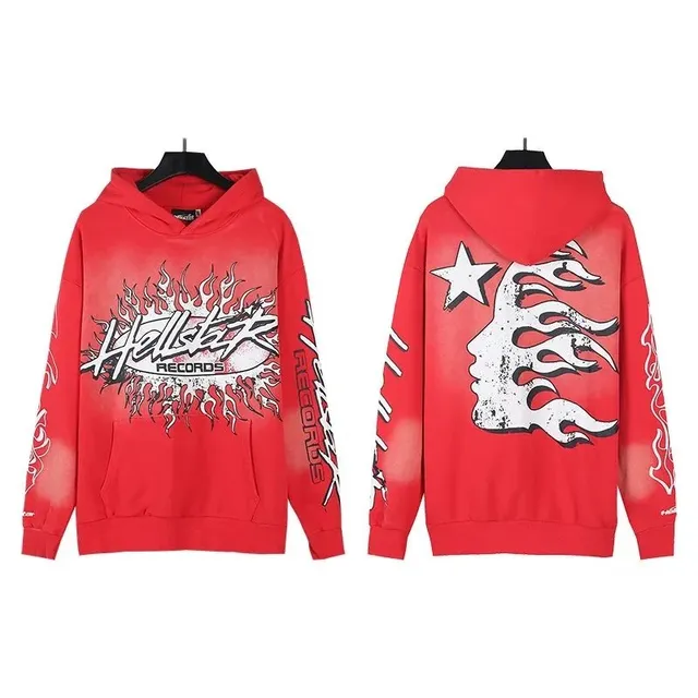 Hellstar Hoodie Flame Graphic