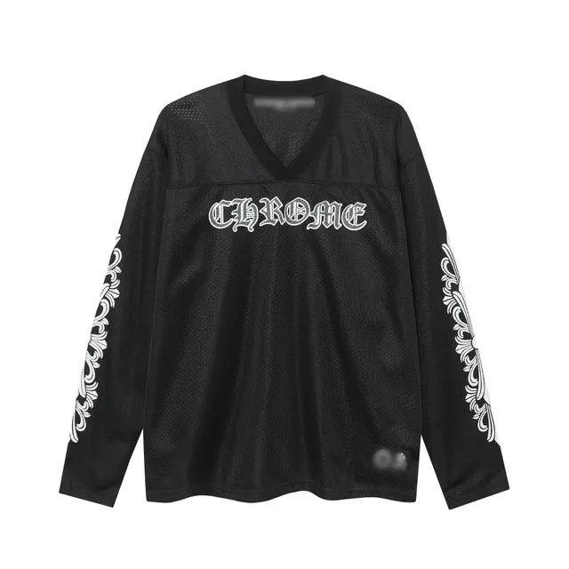 Chrome Hearts Mesh Long-Sleeve Top Chrome Logo & Baroque Sleeves