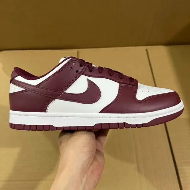 Nike Dunk Low Burgundy and White